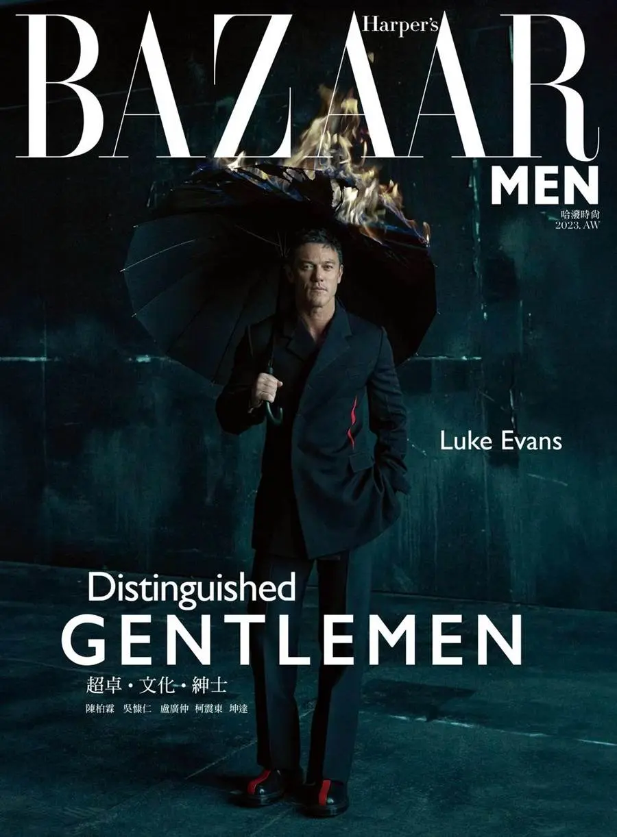 Luke Evans @ Harper's BAZAAR Men Taiwan AW 2023