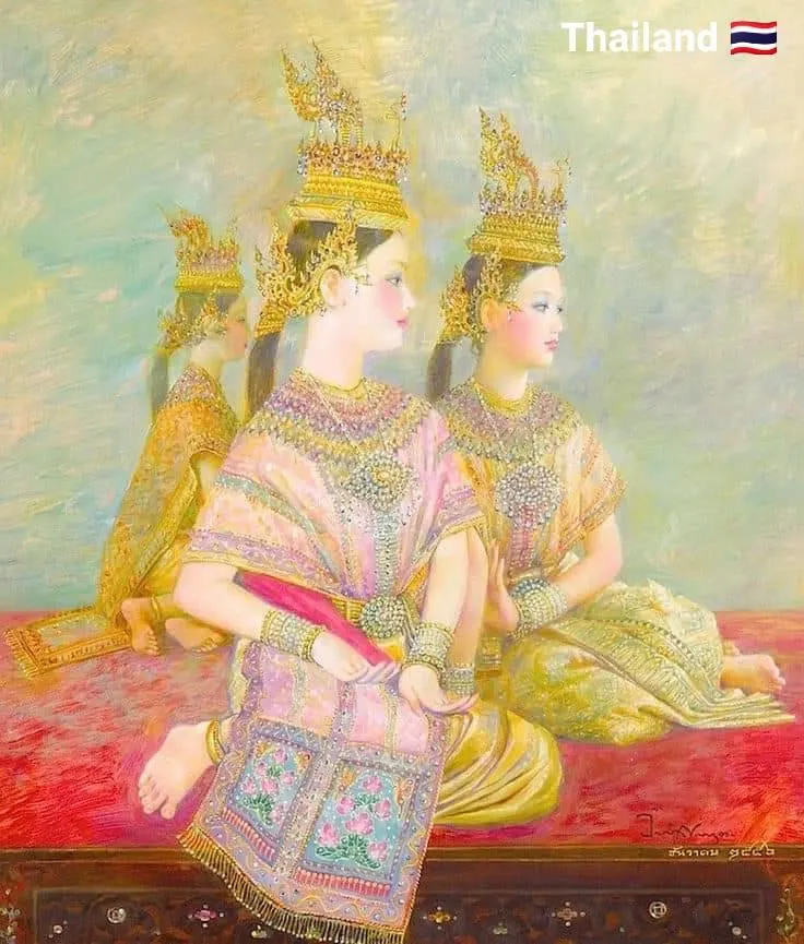 RAD KLAO PLEW : Flame tiara 🇹🇭  THAI HEADDRESS IN TRADITIONAL DANCE