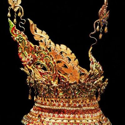 RAD KLAO PLEW : Flame tiara 🇹🇭  THAI HEADDRESS IN TRADITIONAL DANCE