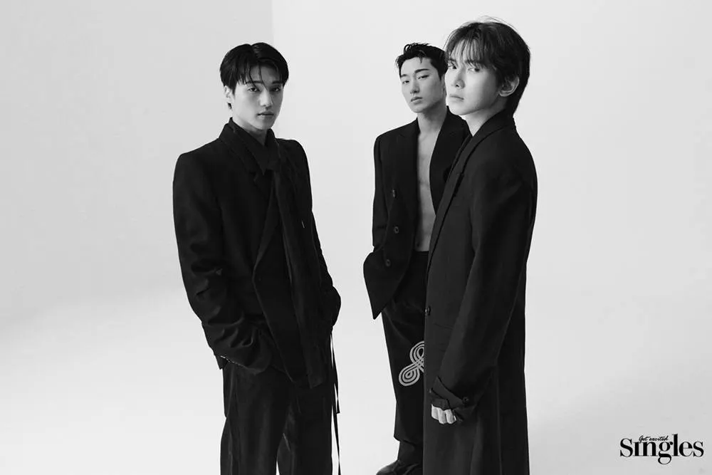 (ATEEZ) Yeosang, San & Wooyoung @ Singles Korea January 2024