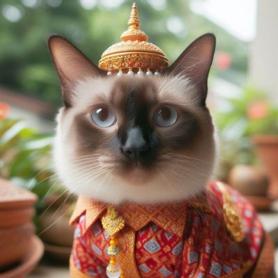 THAILAND 🇹🇭 |  AI ART: Siamese cat