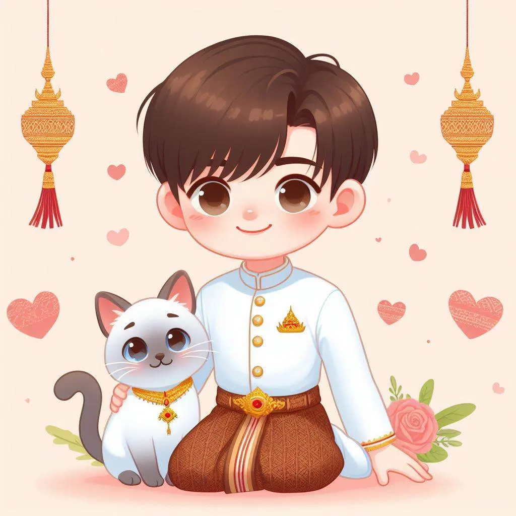 THAILAND 🇹🇭 | AI ART: Love Siamese cat