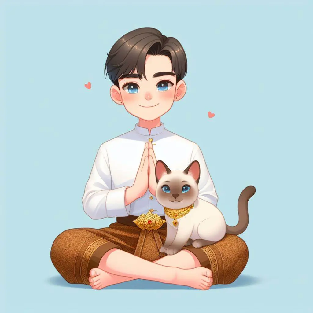 THAILAND 🇹🇭 | AI ART: Love Siamese cat