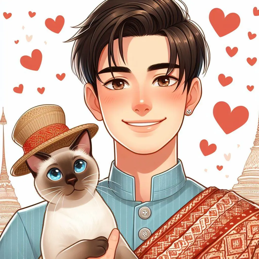 THAILAND 🇹🇭 | AI ART: Love Siamese cat