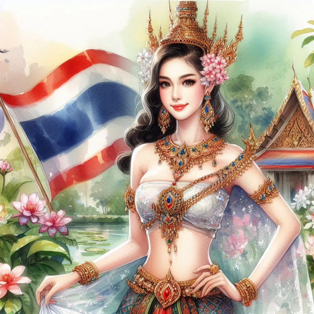 THAILAND 🇹🇭 | AI ART: Thai traditional dress