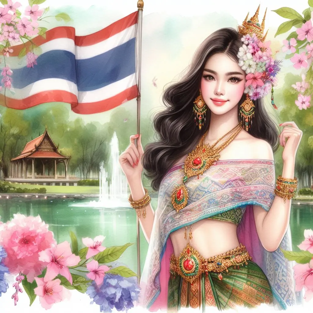 THAILAND 🇹🇭 | AI ART: Thai traditional dress