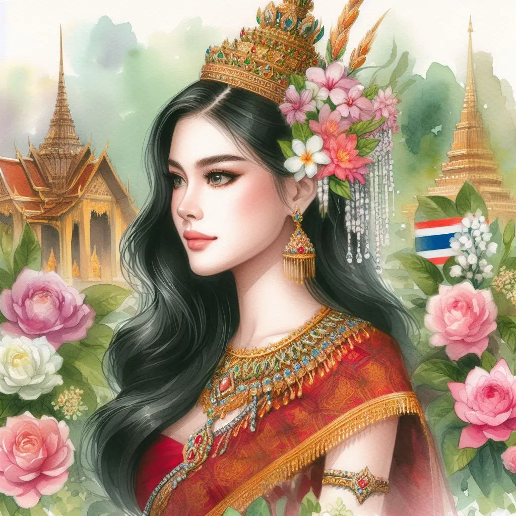 THAILAND 🇹🇭 | AI ART: Thai traditional dress