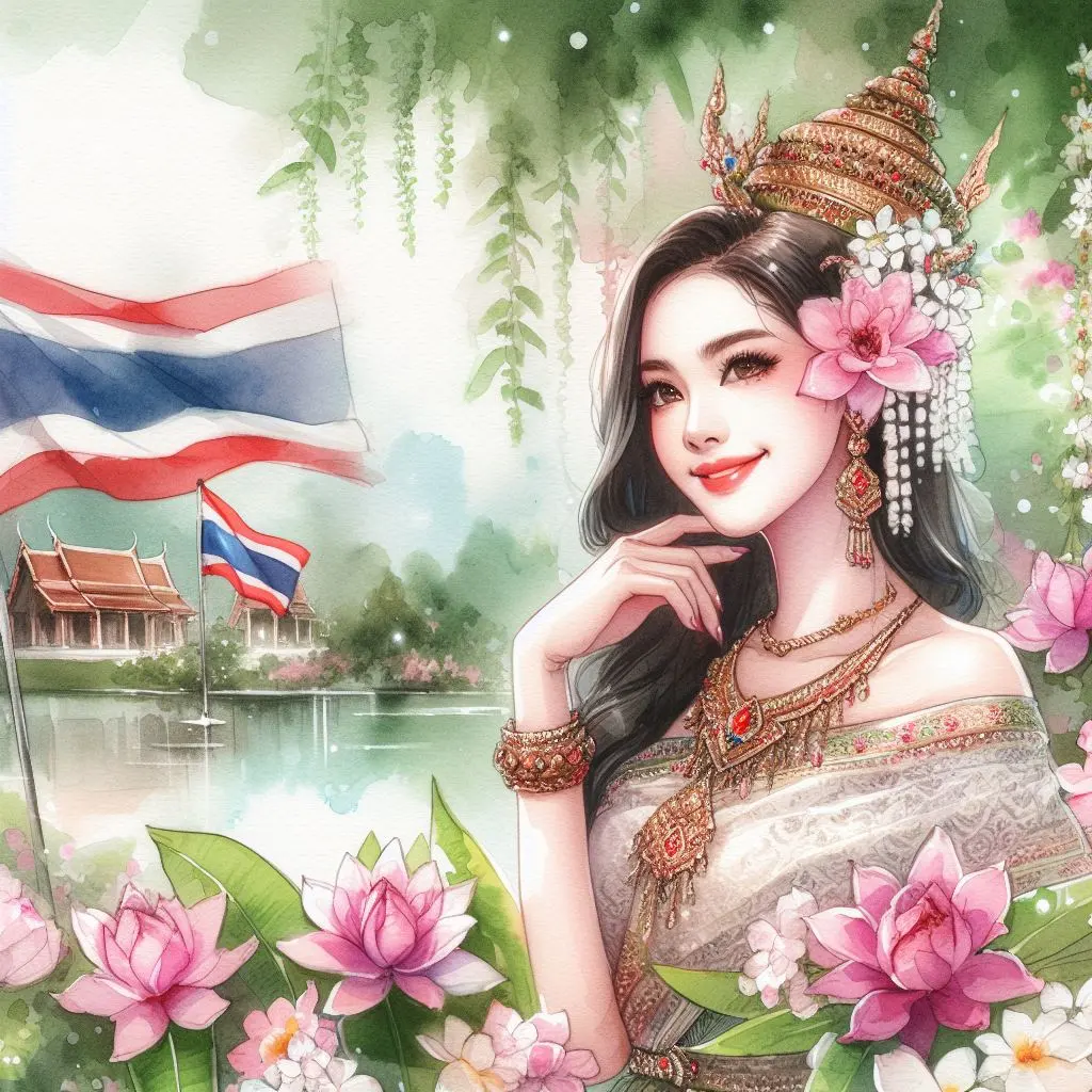 THAILAND 🇹🇭 | AI ART: Thai traditional dress