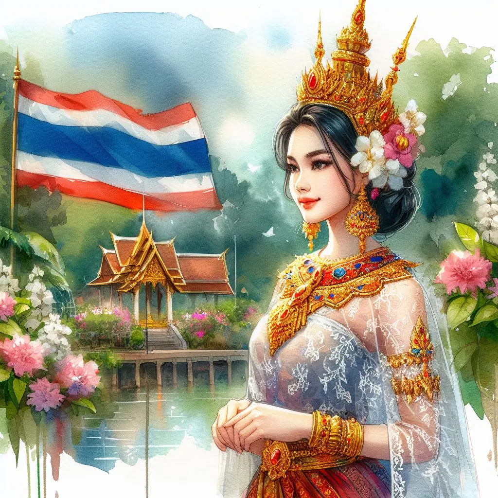 THAILAND 🇹🇭 | AI ART: Thai traditional dress