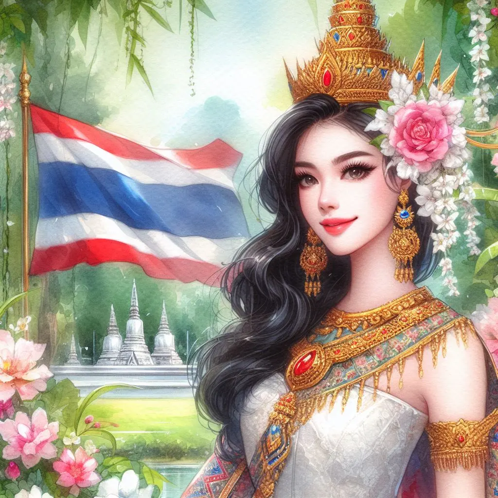 THAILAND 🇹🇭 | AI ART: Thai traditional dress