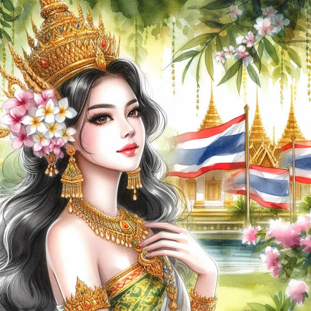 THAILAND 🇹🇭 | AI ART: Thai traditional dress