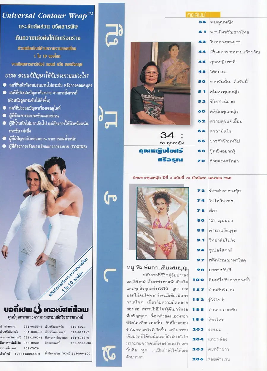 (วันวาน) หมู พิมพ์ผกา @ นิตยสาร คุณหญิง ปีที่ 3 ฉบับที่ 70 ปักษ์แรก เมษายน 2541