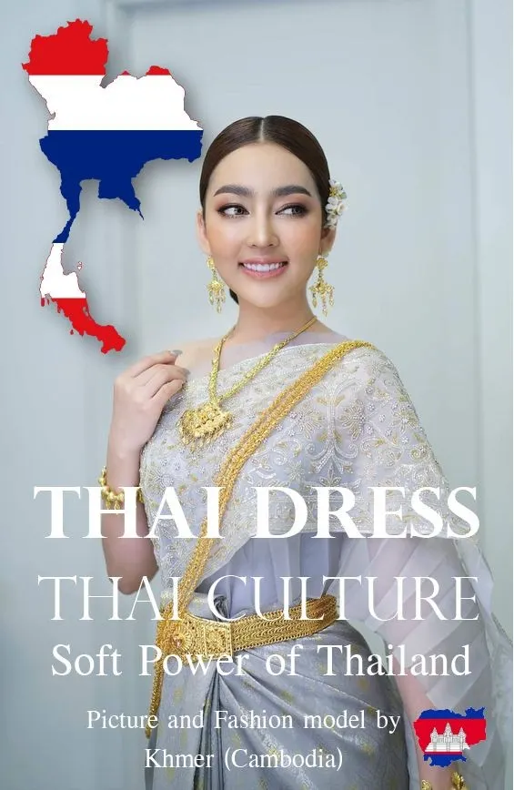 Thai Dress, Thai Culture, Soft Power of Thailand (Fashion model by Khmer ) Khmer wedding. Cambodia wedding.