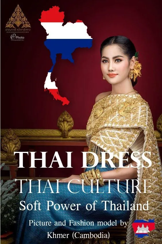 Thai Dress, Thai Culture, Soft Power of Thailand (Fashion model by Khmer ) Khmer wedding. Cambodia wedding.