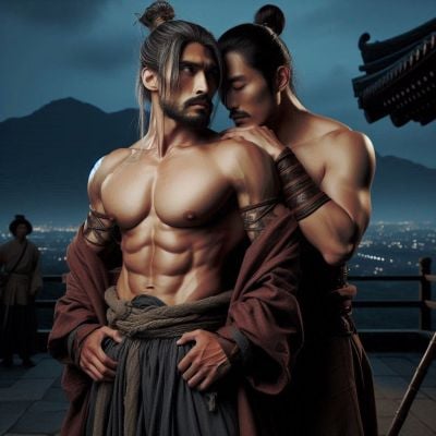 Ancient Chinese boys love : AI Art