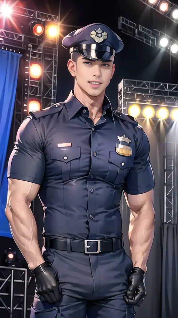 Sexy Uniform Guy : AI Art