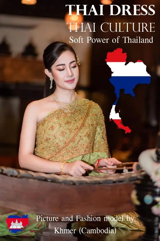 Cambodia wedding costume.Khmer wedding dress. Cambodian wedding by Thai dress.cambodia history