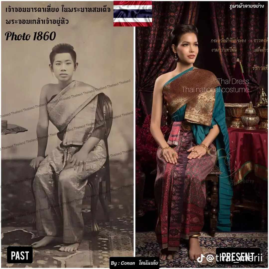 Sbai.Sabai Thai ชุดไทยดั้งเดิม. Thailand national costume.