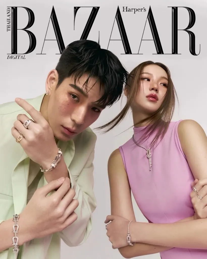 เจเจ กฤษณภูมิ & ต้าเหนิง กัญญาวีร์ @ Harper's BAZAAR Thailand August 2024