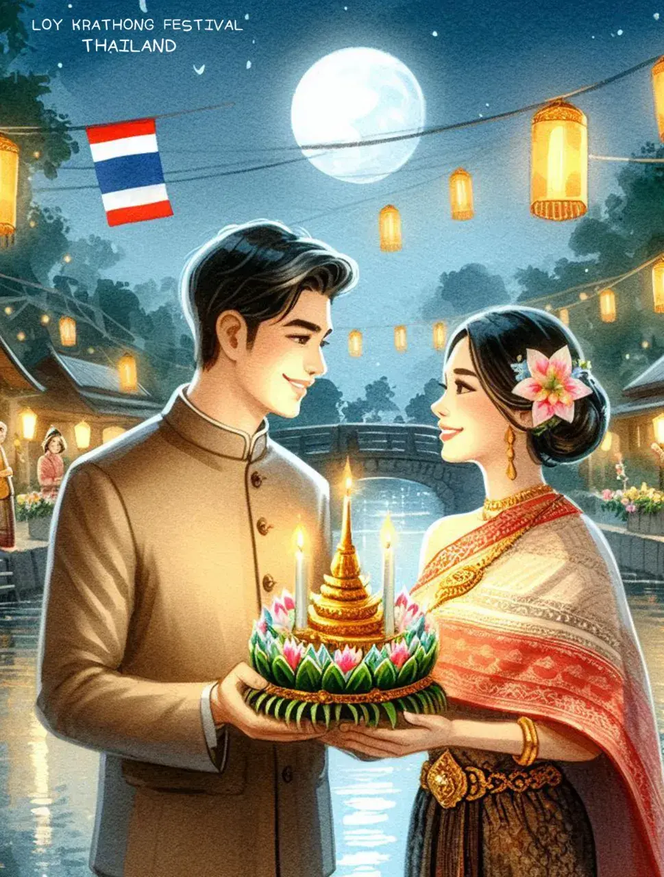 The splendor of Thai culture in Loy Krathong Festival | THAILAND 🇹🇭