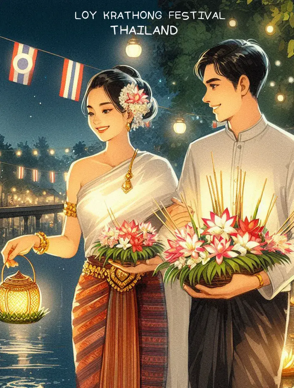 The splendor of Thai culture in Loy Krathong Festival | THAILAND 🇹🇭