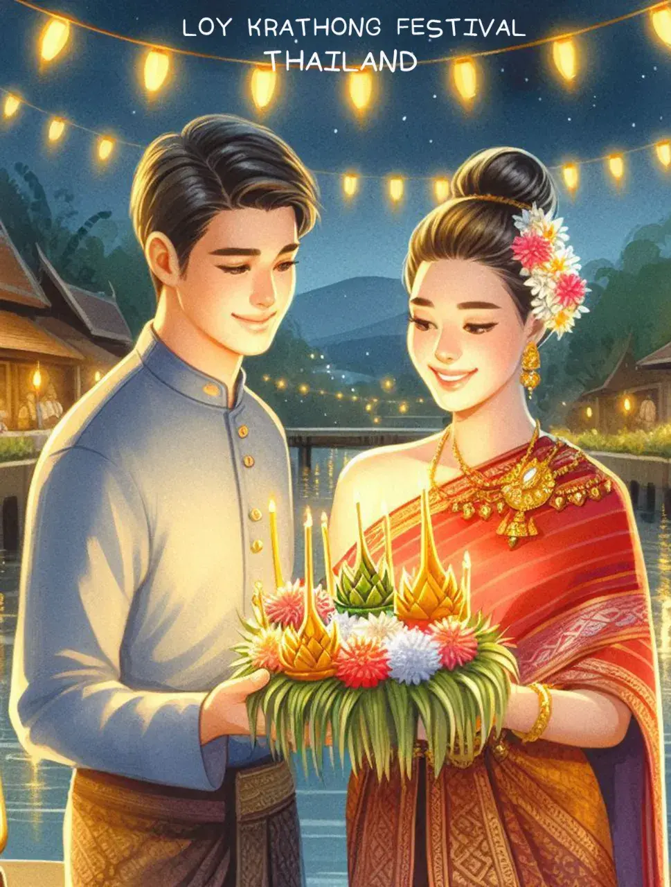 The splendor of Thai culture in Loy Krathong Festival | THAILAND 🇹🇭