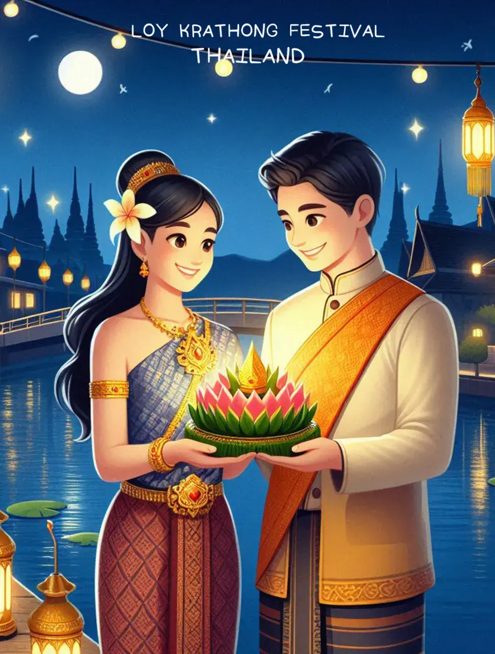 The splendor of Thai culture in Loy Krathong Festival | THAILAND 🇹🇭