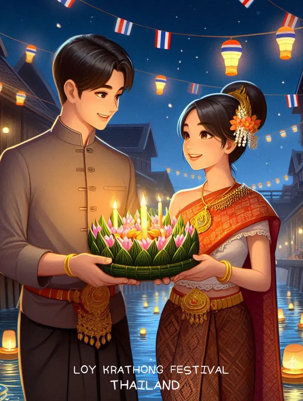 The splendor of Thai culture in Loy Krathong Festival | THAILAND 🇹🇭