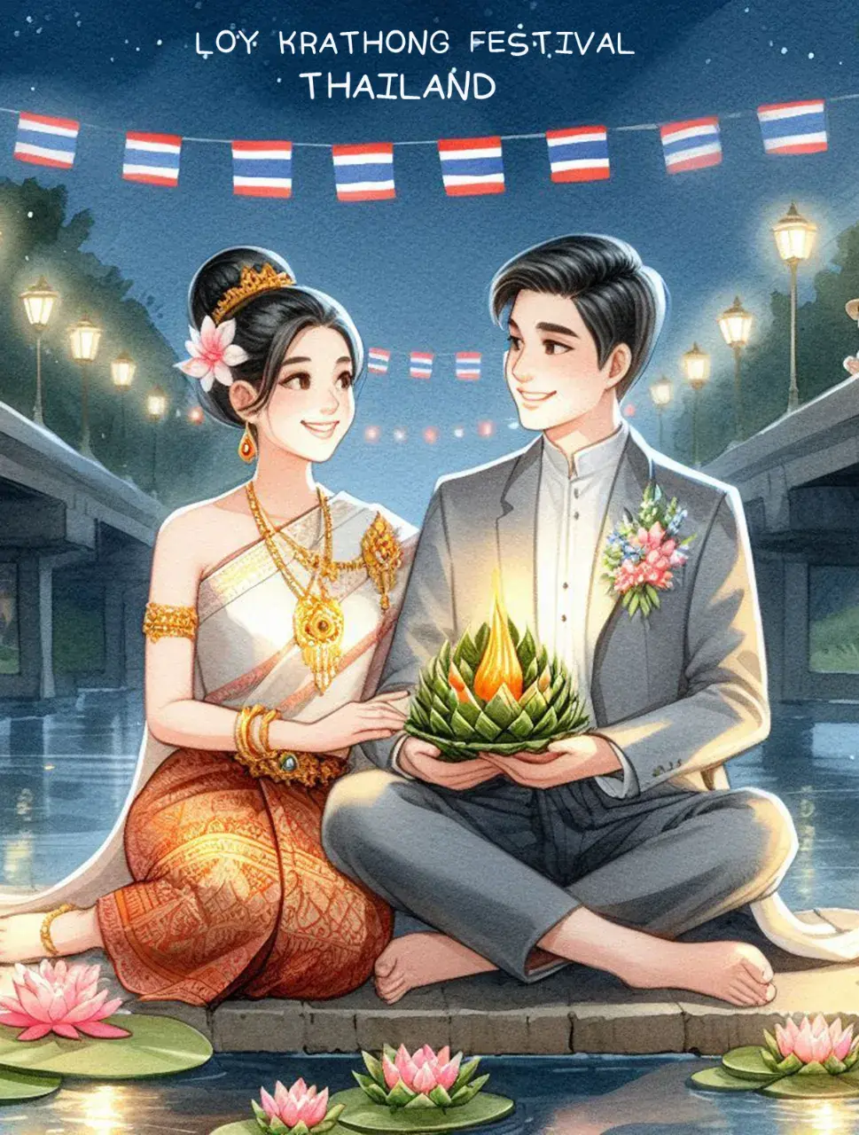 The splendor of Thai culture in Loy Krathong Festival | THAILAND 🇹🇭