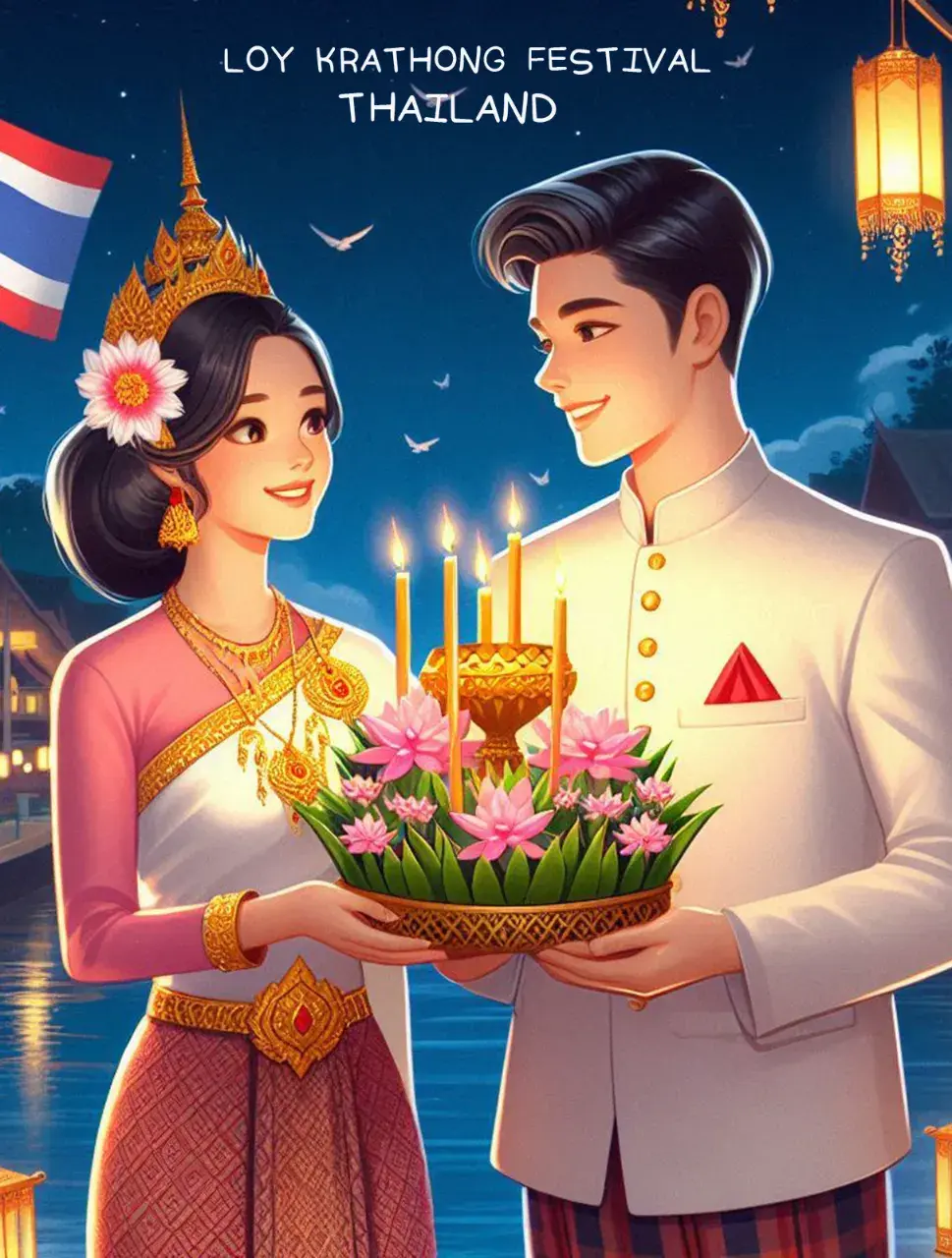 The splendor of Thai culture in Loy Krathong Festival | THAILAND 🇹🇭