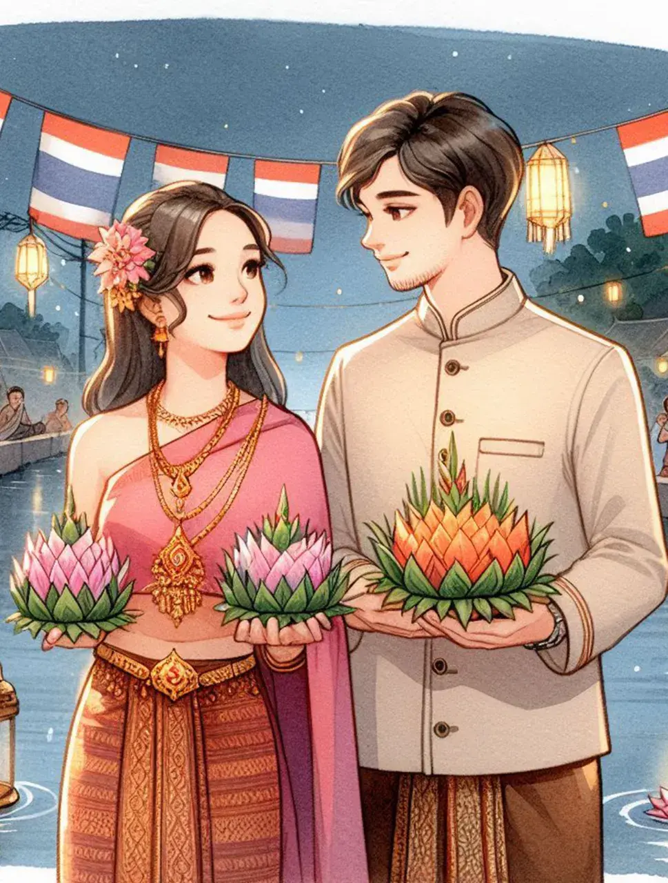 The splendor of Thai culture in Loy Krathong Festival | THAILAND 🇹🇭