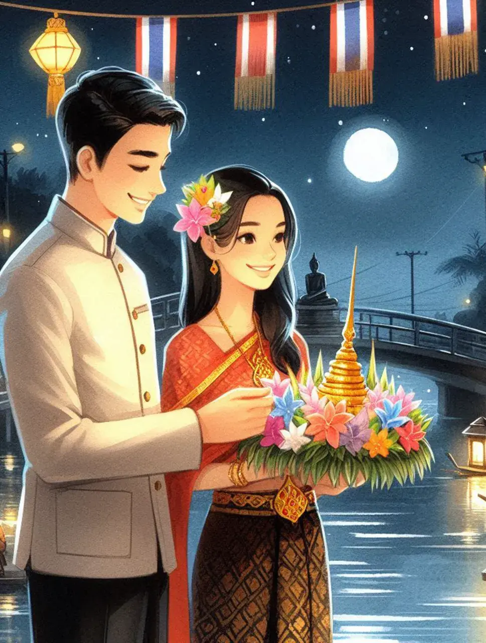 The splendor of Thai culture in Loy Krathong Festival | THAILAND 🇹🇭