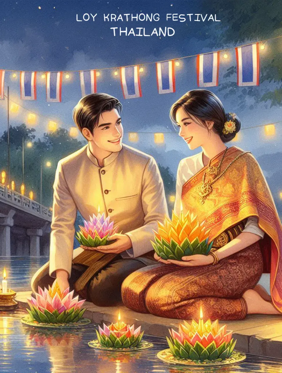 The splendor of Thai culture in Loy Krathong Festival | THAILAND 🇹🇭