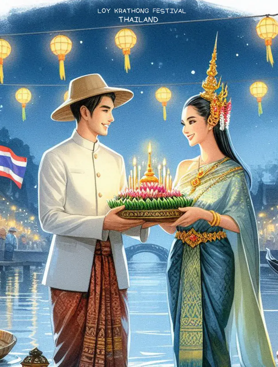 The splendor of Thai culture in Loy Krathong Festival | THAILAND 🇹🇭