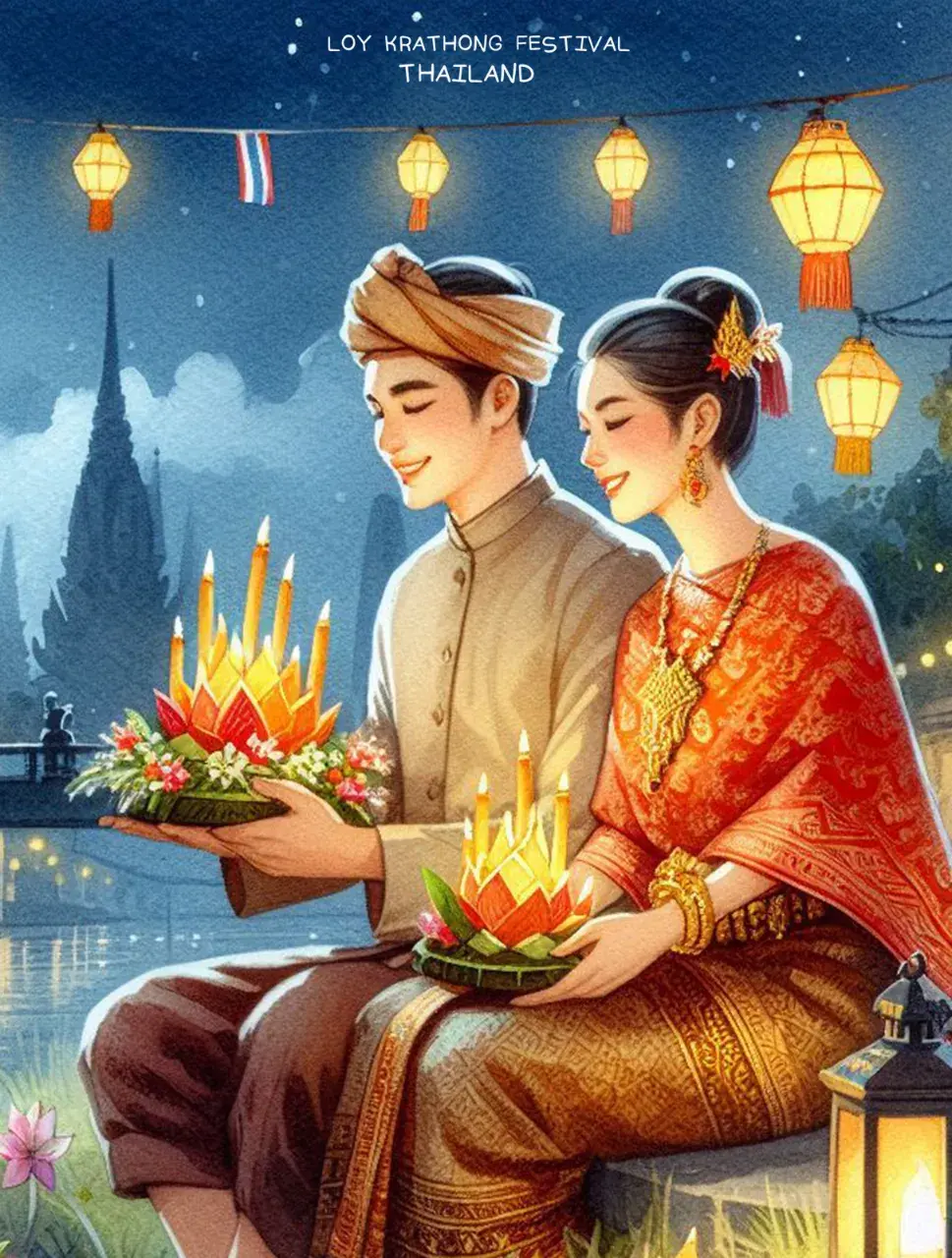 The splendor of Thai culture in Loy Krathong Festival | THAILAND 🇹🇭