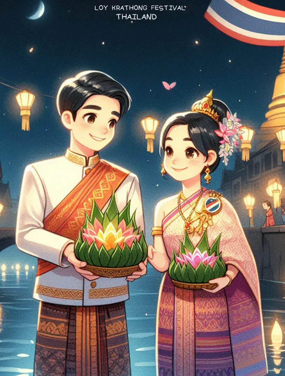 The splendor of Thai culture in Loy Krathong Festival | THAILAND 🇹🇭