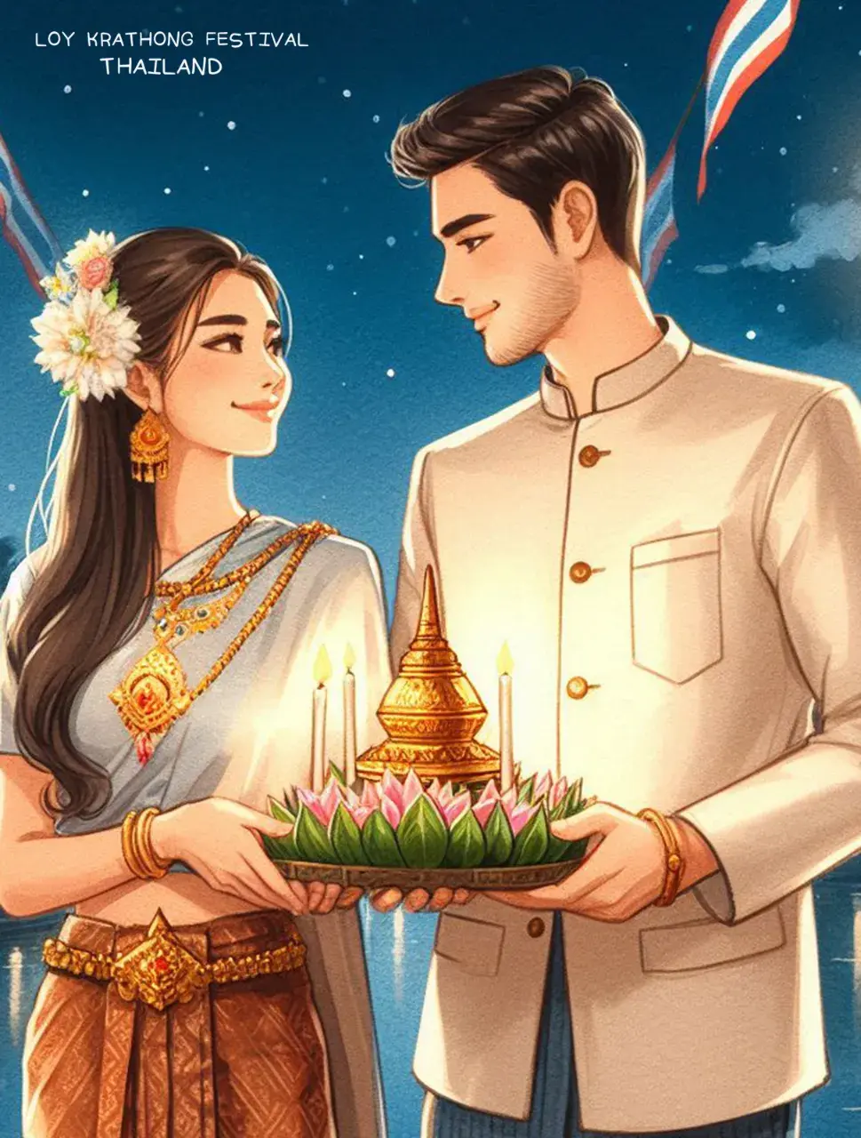 The splendor of Thai culture in Loy Krathong Festival | THAILAND 🇹🇭