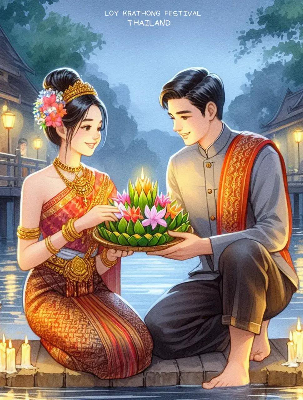 The splendor of Thai culture in Loy Krathong Festival | THAILAND 🇹🇭