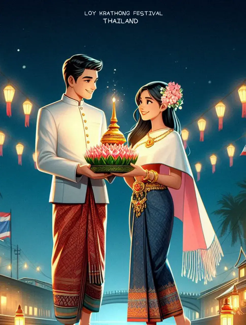 The splendor of Thai culture in Loy Krathong Festival | THAILAND 🇹🇭