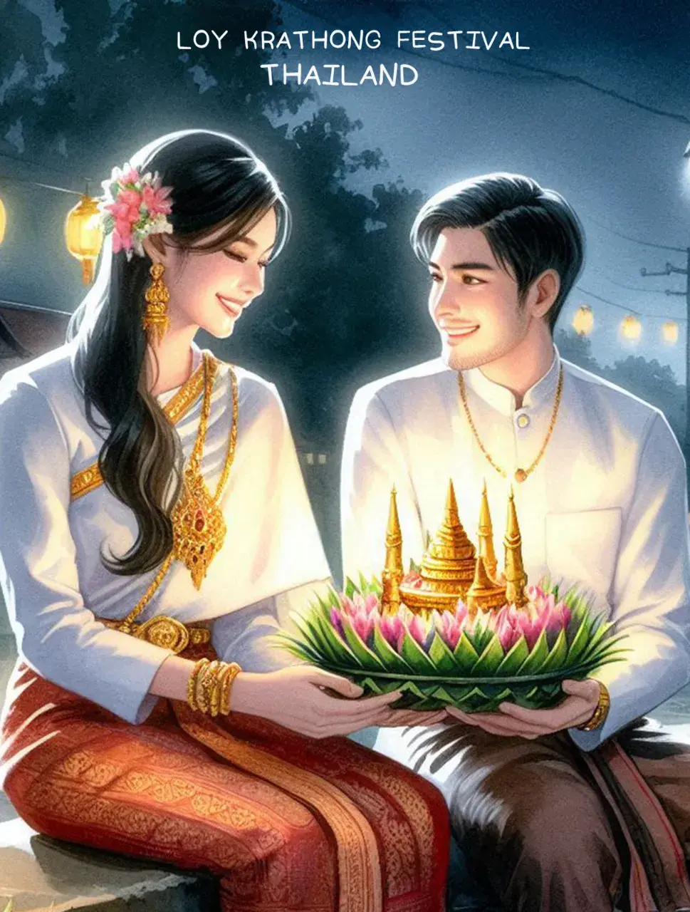 The splendor of Thai culture in Loy Krathong Festival | THAILAND 🇹🇭