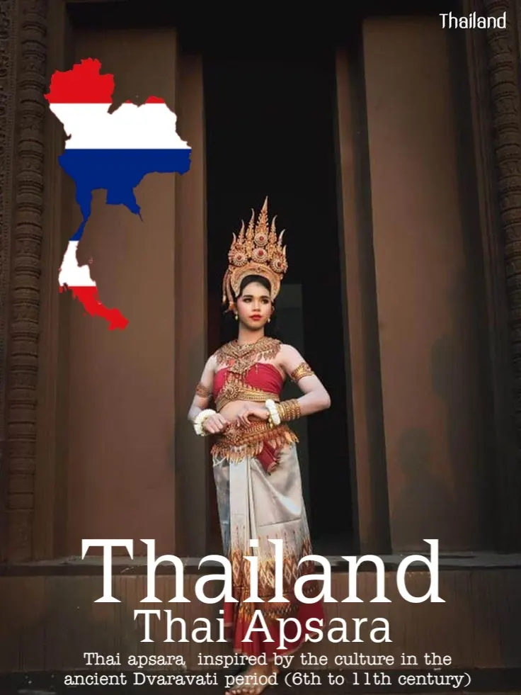 Apsara Costume.Apsara danceThailand Culture.Apsorn dance.