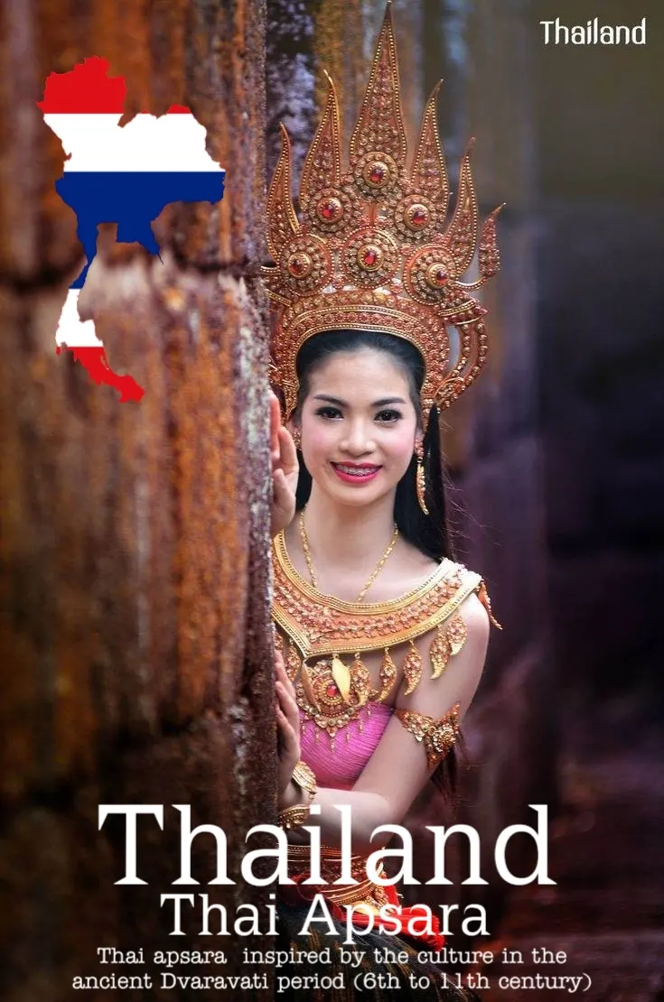 Apsara Costume.Apsara danceThailand Culture.Apsorn dance.