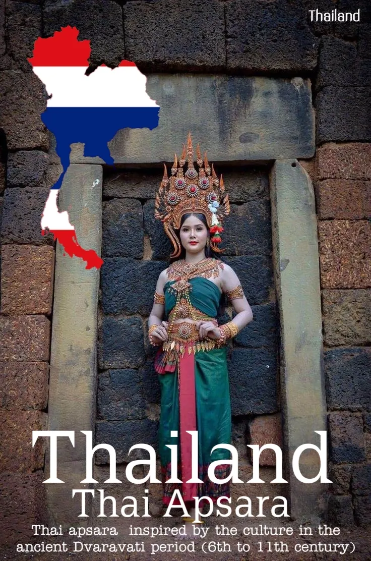 Apsara Costume.Apsara danceThailand Culture.Apsorn dance.