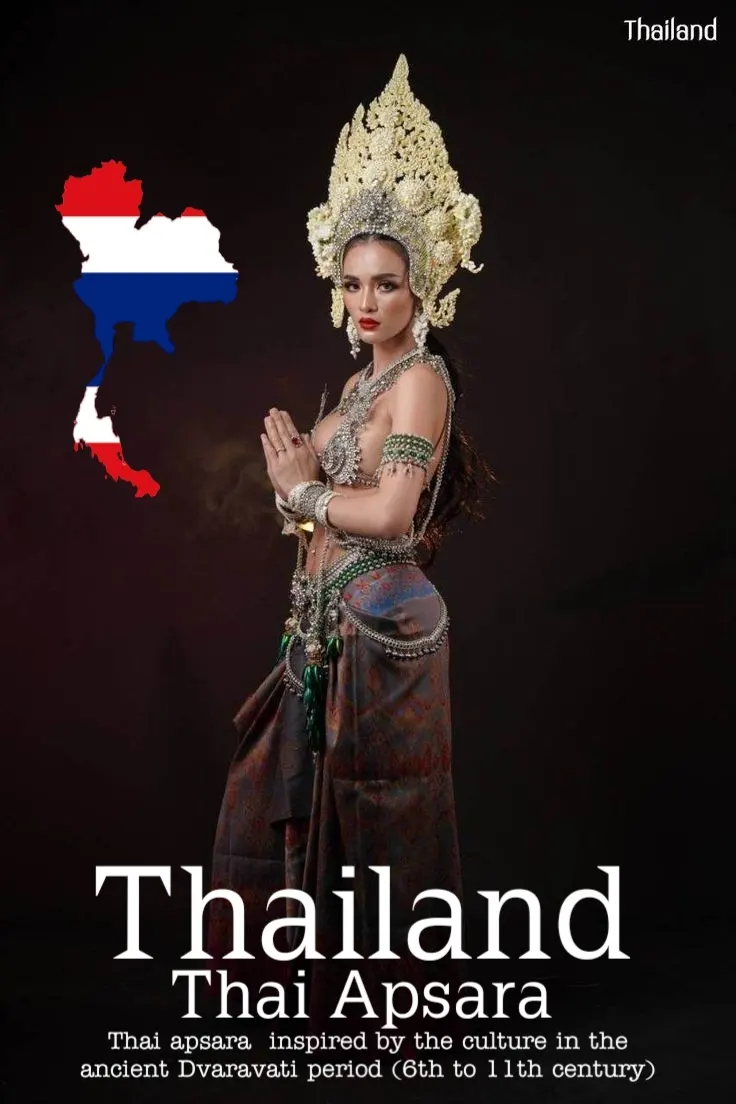 Apsara Costume.Apsara danceThailand Culture.Apsorn dance.