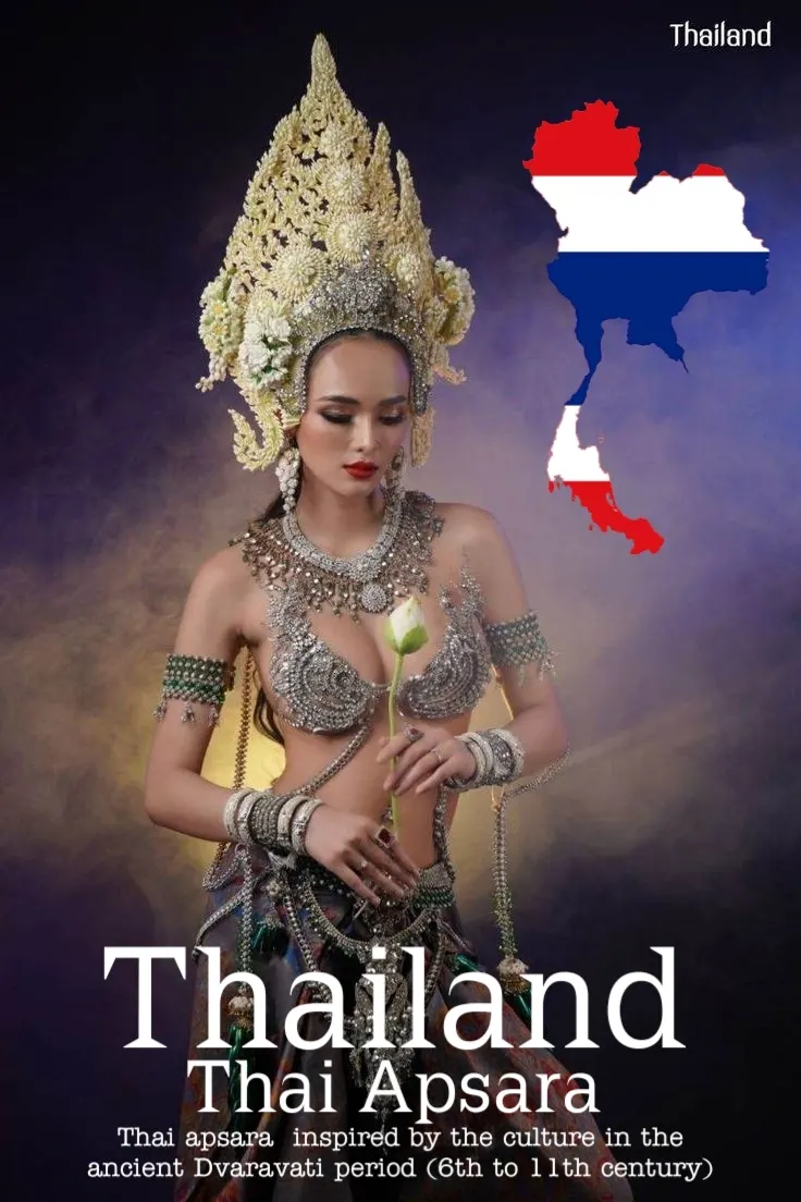 Apsara Costume.Apsara danceThailand Culture.Apsorn dance.