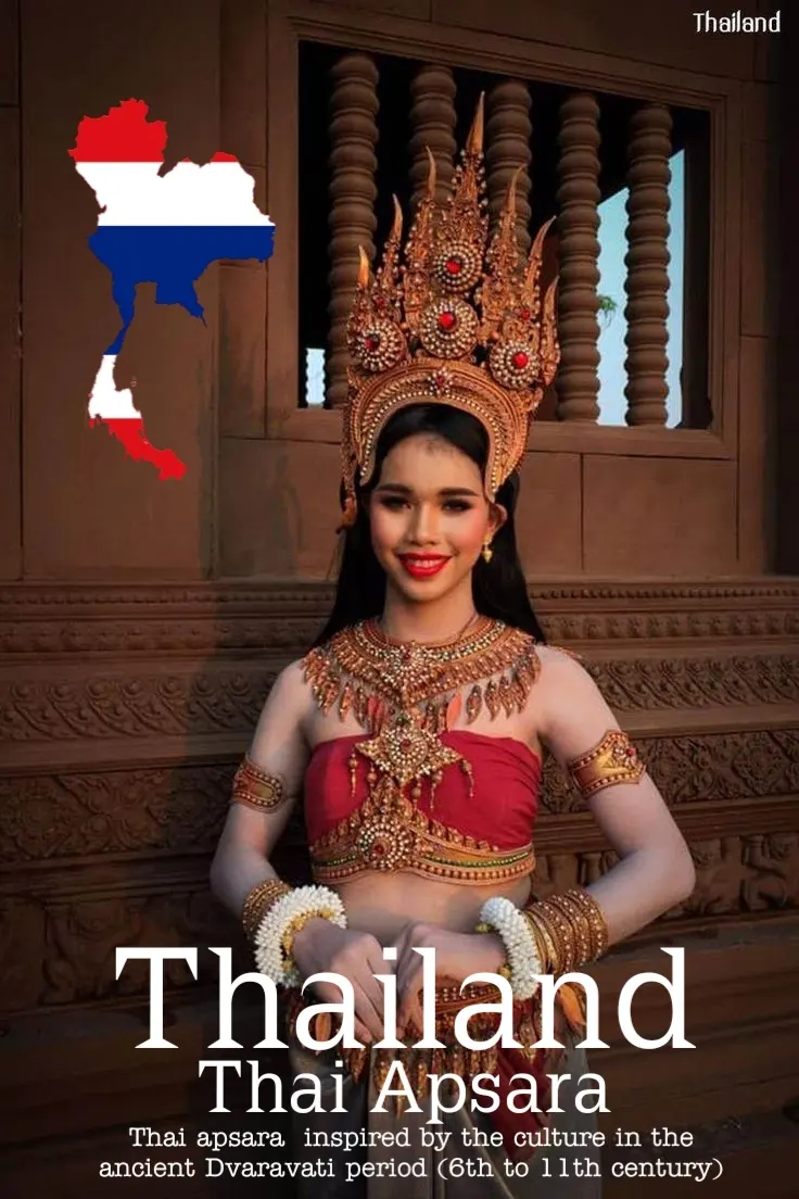 Apsara Costume.Apsara danceThailand Culture.Apsorn dance.