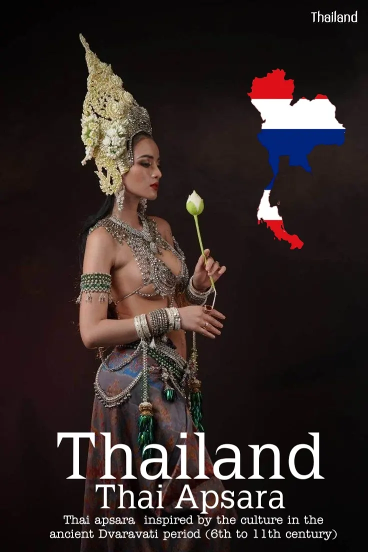 Apsara Costume.Apsara danceThailand Culture.Apsorn dance.