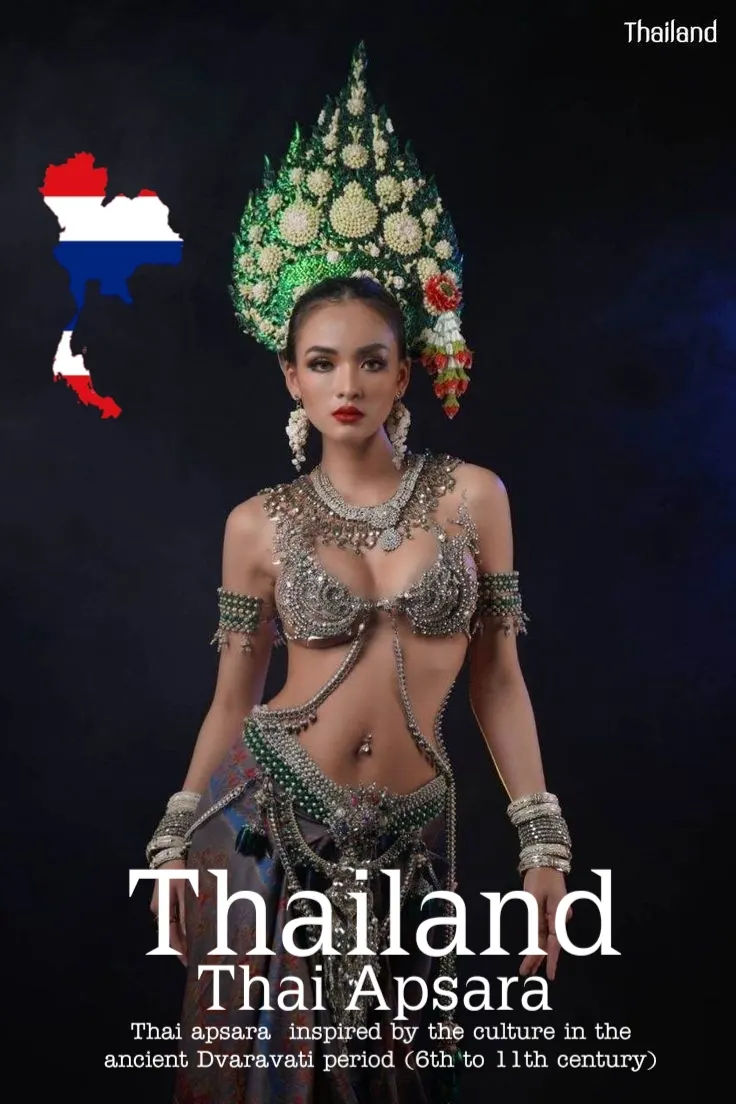 Apsara Costume.Apsara danceThailand Culture.Apsorn dance.