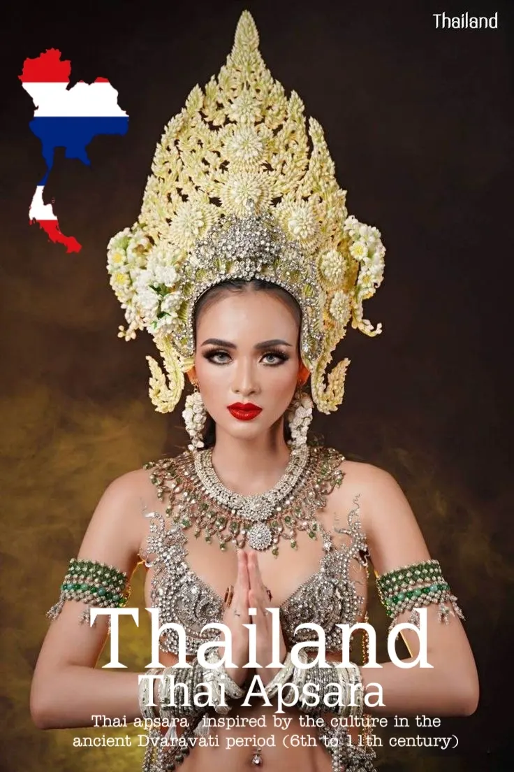 Apsara Costume.Apsara danceThailand Culture.Apsorn dance.