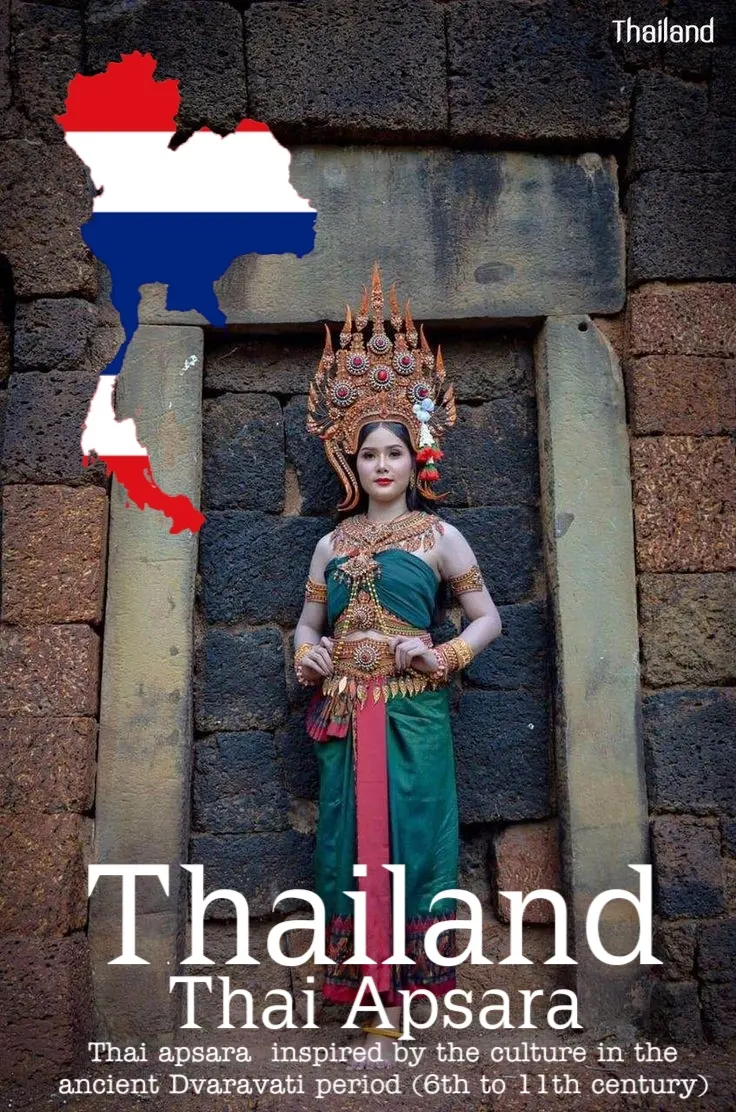 Apsara Costume.Apsara danceThailand Culture.Apsorn dance.